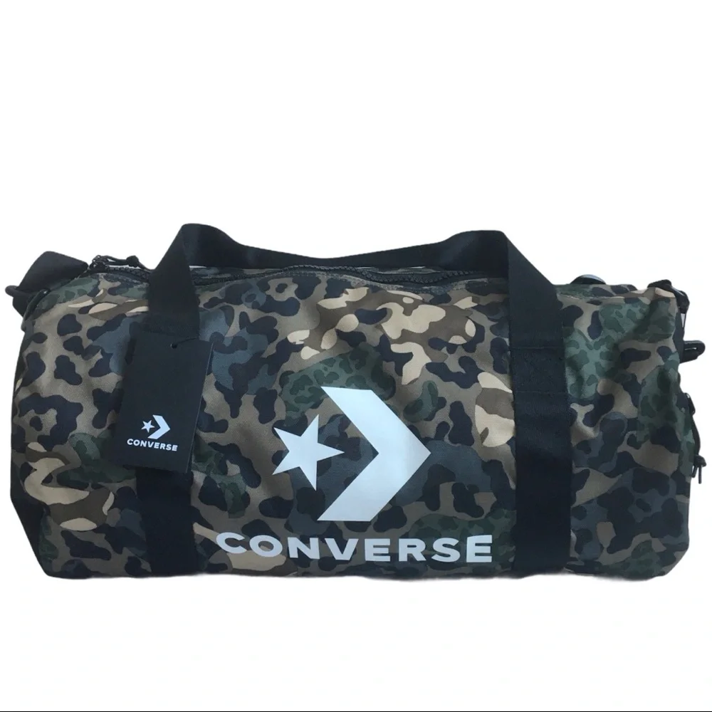 Converse Men’s Camouflage Duffle Bag - Green Camo